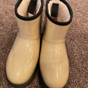 Clear Cream UGG boots.